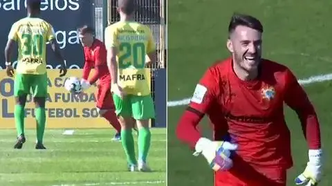 Bramkarz bohaterem. Strzelił gola z własnego pola karnego
