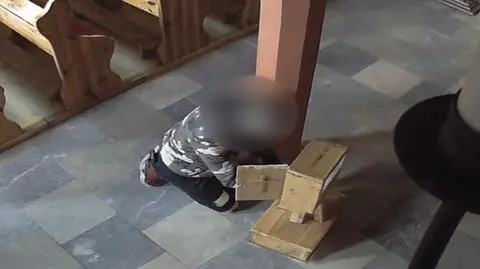 Ukradli pieniądze z kościelnej skarbony. Wpadli w zasadzkę policji i proboszcza. Nagranie