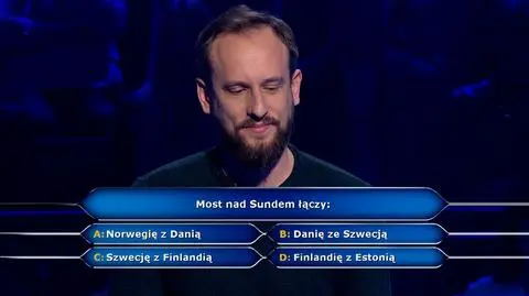 Jakie kraje łączy most nad Sundem? Pytanie z "Milionerów"