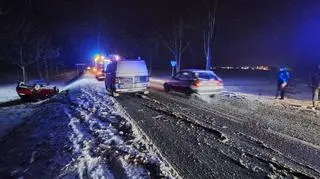 Kierowca stracił panowanie nad autem w pobliżu miejscowości Zielęcice