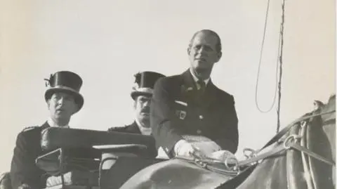 Książę Filip podczas zawodów w Sopocie w 1975 r. 