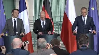 Konferencja Tuska, Scholza i Macrona