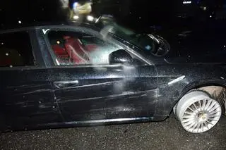 Tak wyglądał samochód 35-latki po pościgu w powiecie krośnieńskim