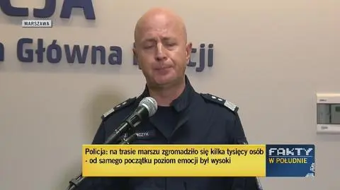 Komendant Główny Policji o zatrzymaniach po sobotnim marszu w Białymstoku