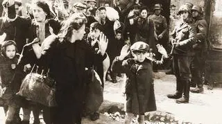 Powstanie w getcie warszawskim - Fotografia z Raportu Jürgena Stroopa do Heinricha Himmlera z maja 1943