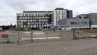 W transporcie serca dla pacjentki USK we Wrocławiu wziął udział policyjny śmigłowiec