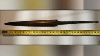 Kordzik ma 36 centymetrów długości 