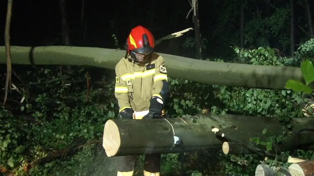 Potężna nawałnica w Złocieńcu (woj. zachodniopomorskie)