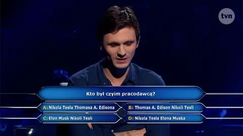 Tesla i Edison - kto był czyim pracodawcą? Pytanie z "Milionerów" za 125 tysięcy zł