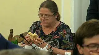 Krystyna Pawłowicz skorzystała z pięciominutowej przerwy