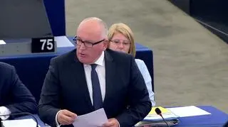 Timmermans: zastrzeżenia dotyczące składu i funkcjonowania TK pozostają nierozwiązane