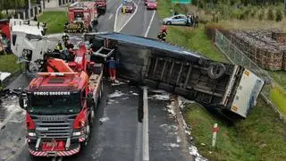 Krajowa "pięćdziesiątka" zablokowana po kolizji