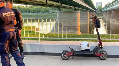 Mężczyzna na hulajnodze zderzył się z dwójką rowerzystów. Jedna osoba trafiła do szpitala