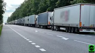 Kolejka przed polsko-białoruską granicą