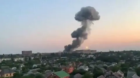 Rosyjski atak rakietowy na miasto Dniepr