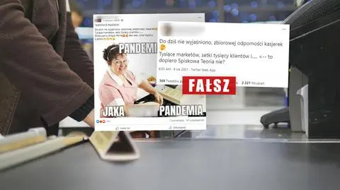 "Zbiorowa odporność kasjerek" na zakażenie? Fałszywa teza sceptyków pandemii