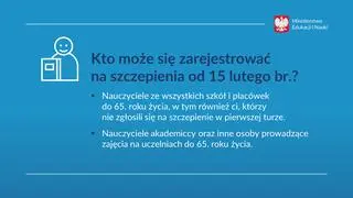 Aktualnie czytasz: Szczepienia nauczycieli. W poniedziałek rusza kolejna tura rejestracji