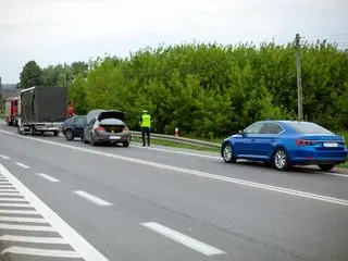 60-latka zjechała na przeciwległy pas ruchu 