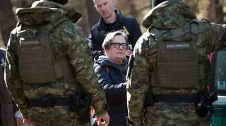 Agnieszka Holland na planie filmu "Zielona granica"
