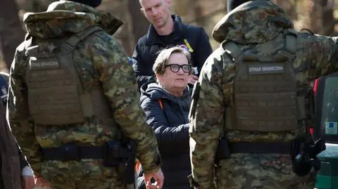 Agnieszka Holland na planie filmu "Zielona granica"