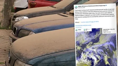 Wasze samochody może dziś przykryć warstwa żółtego pyłu