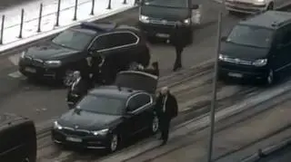 Kraków. Zdarzenie drogowe z udziałem limuzyny przewożącej prezydenta