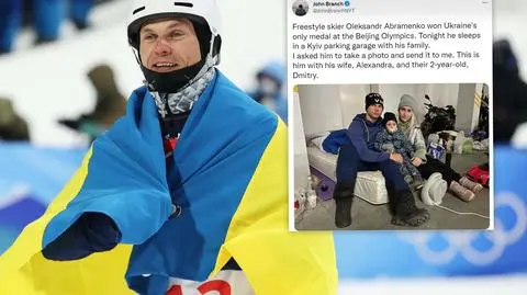 Zdobył dla Ukrainy jedyny medal, wyściskał go rywal z Rosji. Teraz nocuje z rodziną w garażu