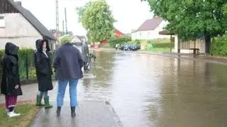 Po ulewie część dróg była nieprzejezdna