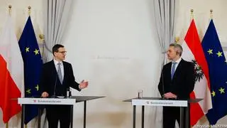 Mateusz Morawiecki i Karl Nehammer