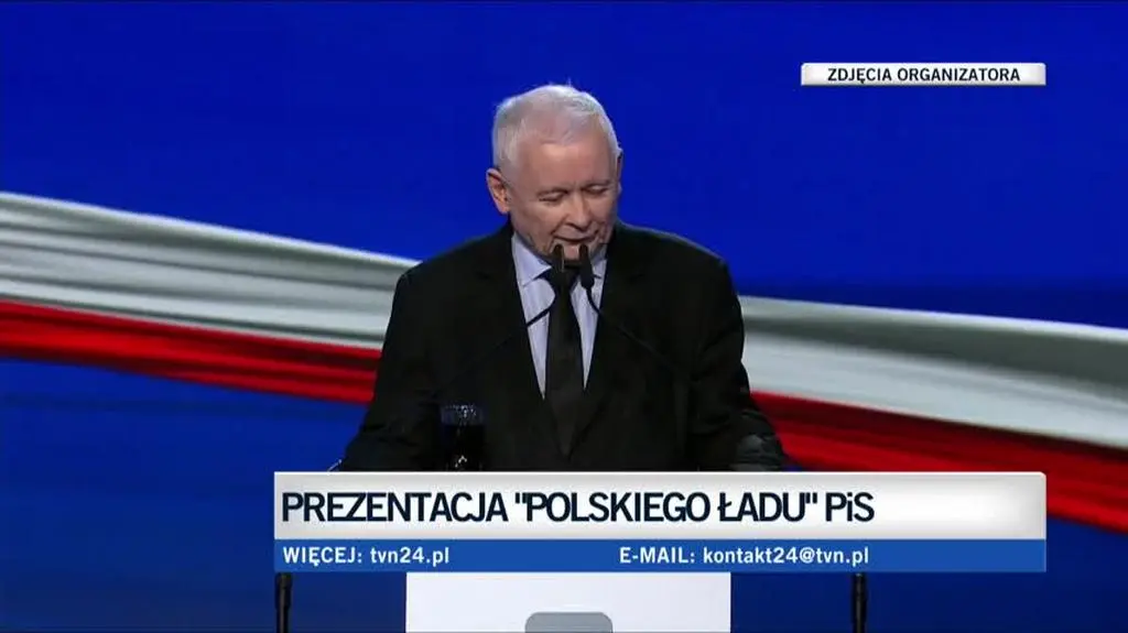 Kaczyński na prezentacji polskiego ładu 