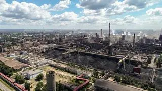 Lipieck, Rosja - 11 lipca 2017: Widok na zakład metalurgiczny