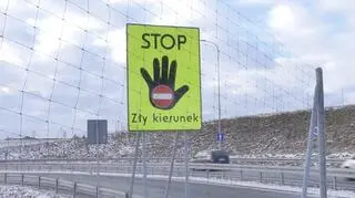 Tablica "Stop. Zły kierunek"