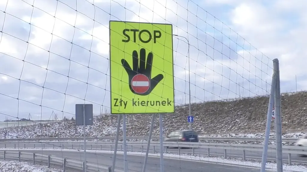 Tablica "Stop. Zły kierunek"