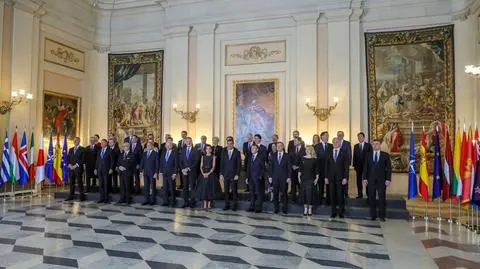 Uroczysty obiad wydany przez Parę Królewską Hiszpanii na cześć liderów państw NATO