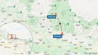 Samolot leciał z Pokhary do Jomsom