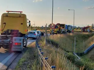 Droga była całkowicie zablokowana