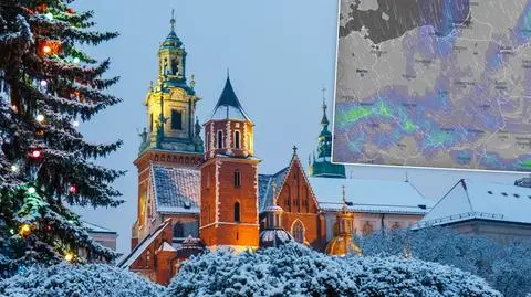 Święta z opadami śniegu, deszczu ze śniegiem i deszczu