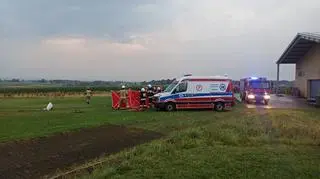 Wypadek motolotni w Gierałtowiczkach