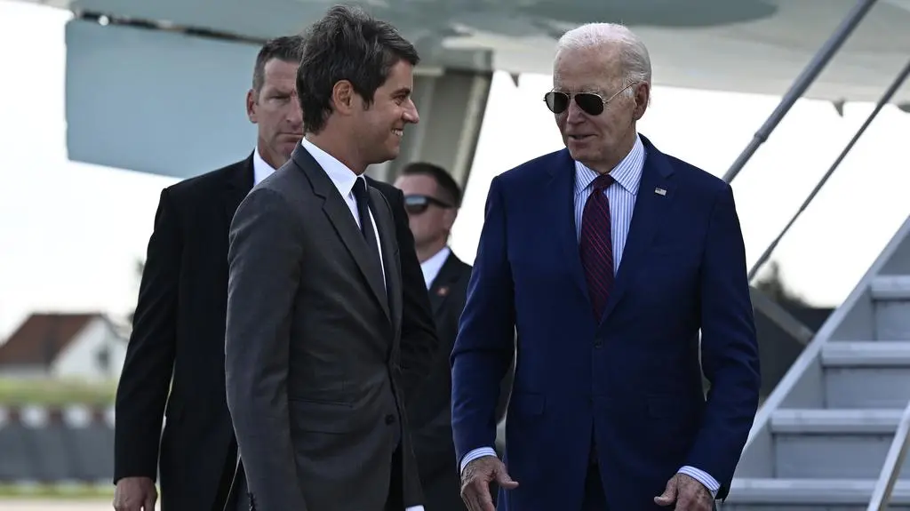 Gabriel Attal i Joe Biden