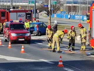 Zderzenie z udziałem karetki 