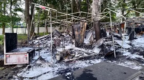 Spłonęło miasteczko namiotowe przed Sejmem. "Straciliśmy praktycznie wszystko"