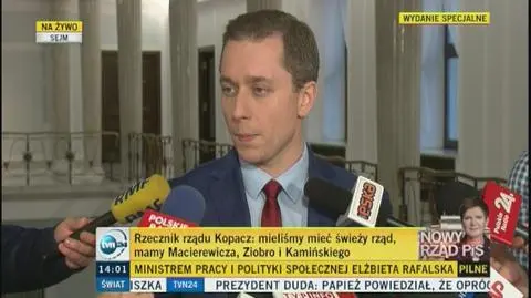 Cezary Tomczyk o terminie pierwszego posiedzenia Sejmu