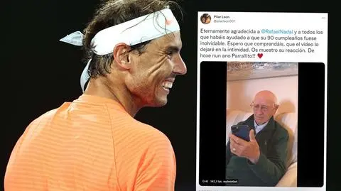 90-letni kibic wzruszony życzeniami od Rafaela Nadala