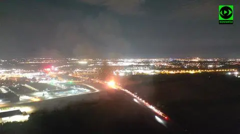 "Było słychać dwa wybuchy". Na autostradzie A4 płonęła naczepa