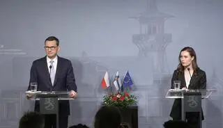 Konferencja prasowa Mateusza Morawieckiego i Sanny Marin