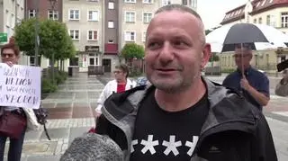 Protest w obronie wolnych mediów w Szczecinku