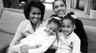 Michelle i Barack z córkami