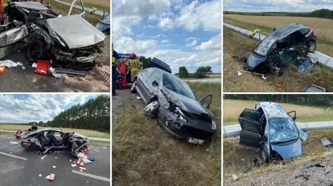 Wypadek w miejscowości Brzezie