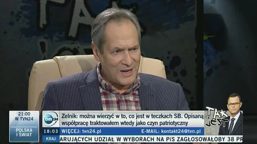 Cała rozmowa z Jerzym Zelnikiem o współpracy z SB w "Tak jest"