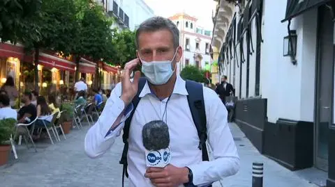 Polacy w Sewilli. "Bitwa" na przyśpiewki z hiszpańskimi kibicami
